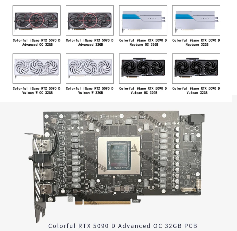 Barrow BS-COIA5090-PA GPU 수랭 블 - Rtx 5090 32Gb 리뷰 및 가격